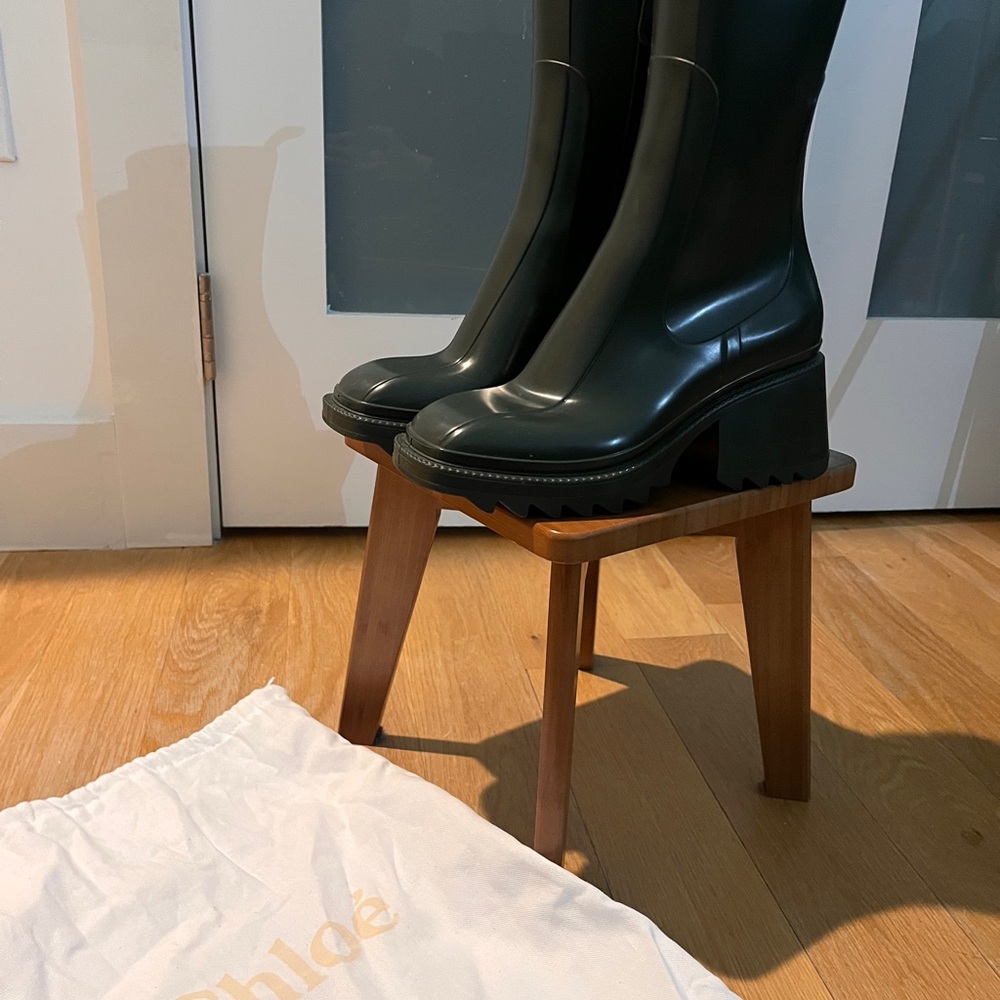 Chloé Betty Green Rain Boots